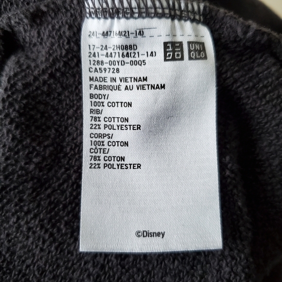 Uniqlo-disney Sweatshirt Size XL - Picture 7 of 7